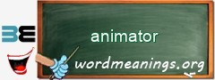 WordMeaning blackboard for animator